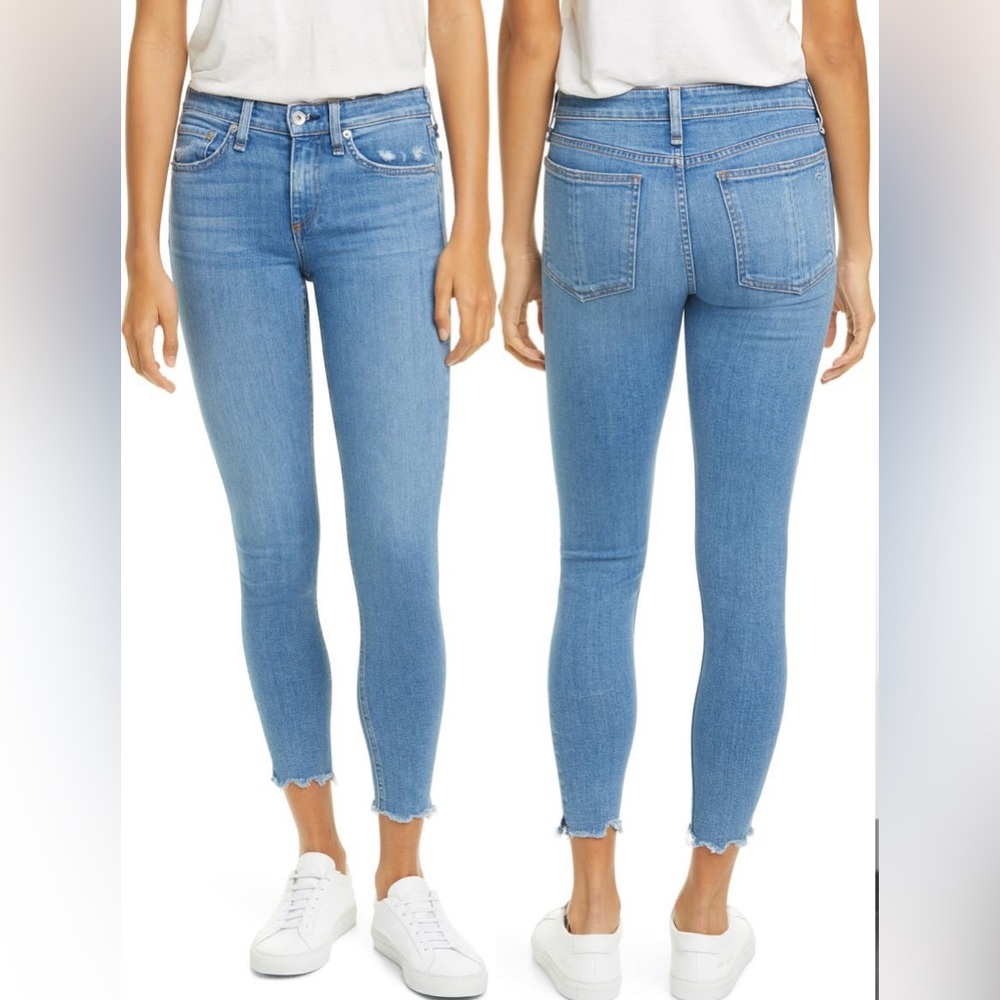 Rag & Bone Cate raw ankle skinny jeans - size 28